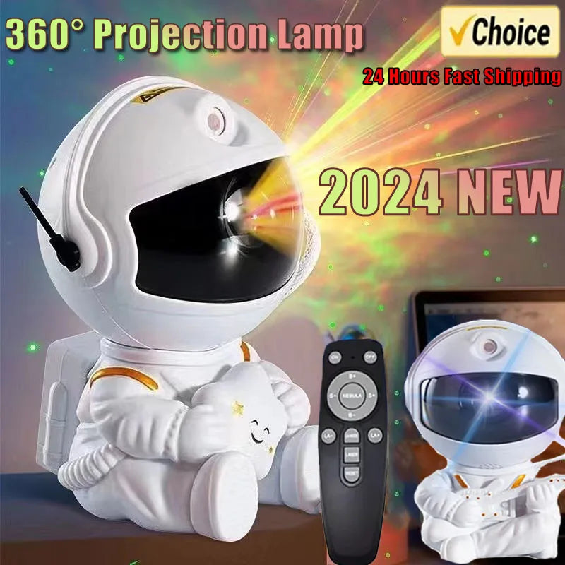 Galaxy Star Astronaut Projector LED Night Light Starry Sky Porjectors Lamp Decoration Bedroom Room Decorative for Children Gifts