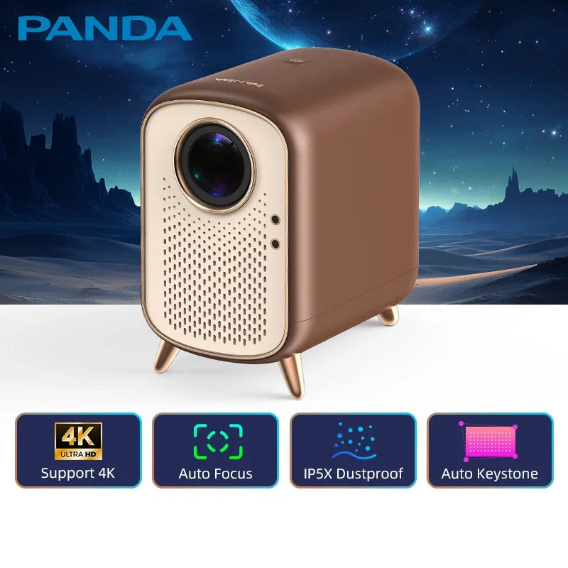 Stella-A Mini Projector Support 4K Portable Android Native 1080P Home Theater Auto Keystone Auto Focus Excellent Sound